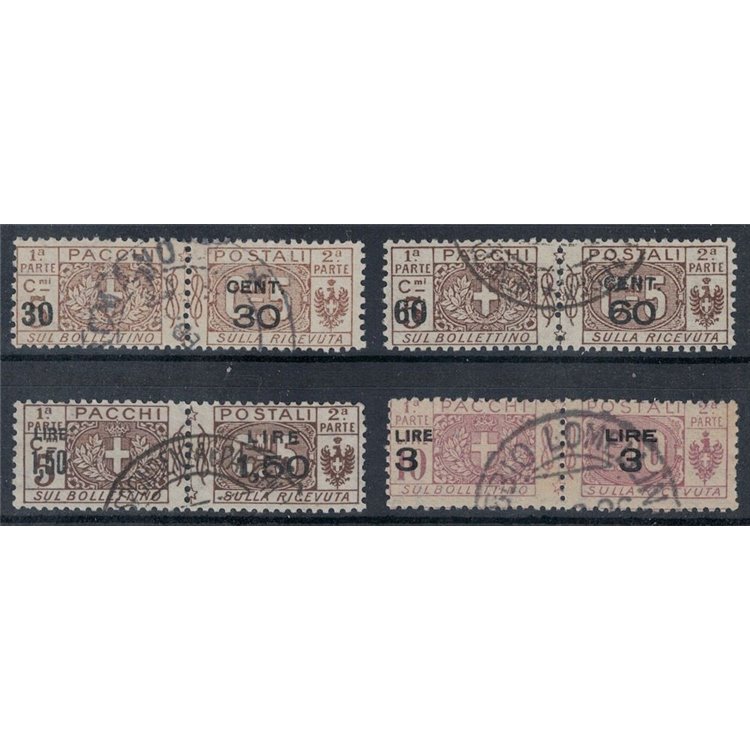ITALIA REGNO 1923-25 Pacchi postali 4v us