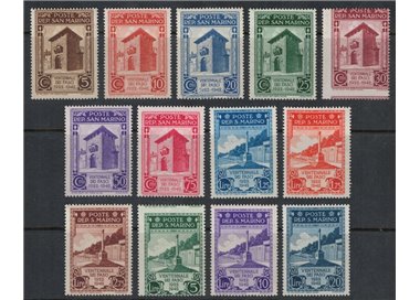 SAN MARINO 1943 Ventennale dei Fasci 13v MNH**