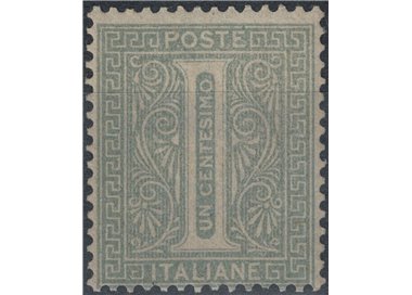 ITALY KINGDOM 1863 De La Rue 1c green (London) MH*