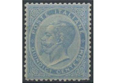 ITALY KINGDOM 1863 De La Rue 15c light blue (London) MH*