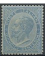 ITALIA REGNO 1863 De La Rue 15c celeste (Londra) MH*