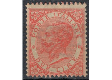 ITALY KINGDOM 1863 De La Rue 2£ vermilion (London) MH*
