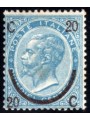 ITALIA REGNO 1865 Provvisorio 20c su 15c 3° tipo MH*