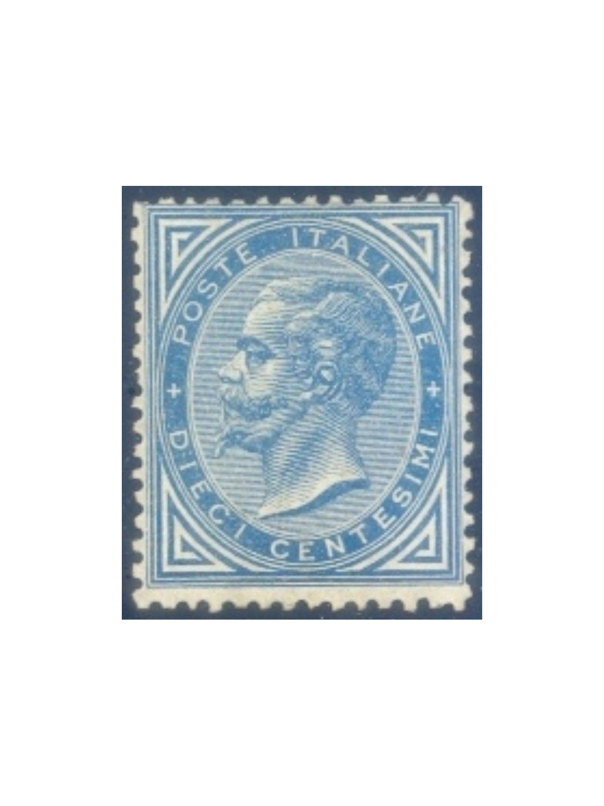 ITALY KINGDOM 1877 De La Rue 10c blue MH*