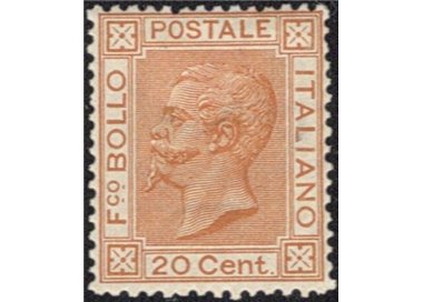 ITALY KINGDOM 1877 De La Rue 20c ochre MH*