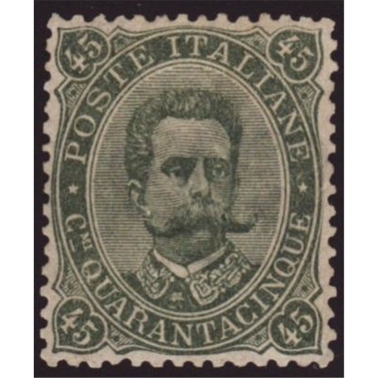 ITALY KINGDOM 1889 Umberto I 45c green grey MH*