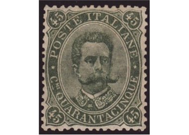 ITALY KINGDOM 1889 Umberto I 45c green grey MH*