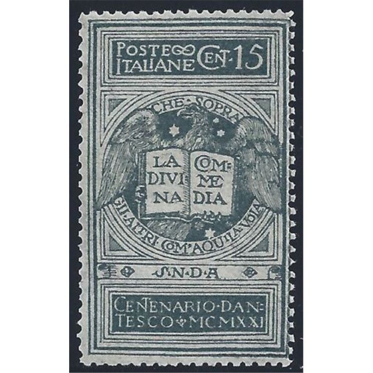 ITALY KINGDOM 1921 Dante unissued 15c MH*