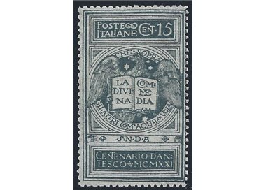 ITALY KINGDOM 1921 Dante unissued 15c MH*