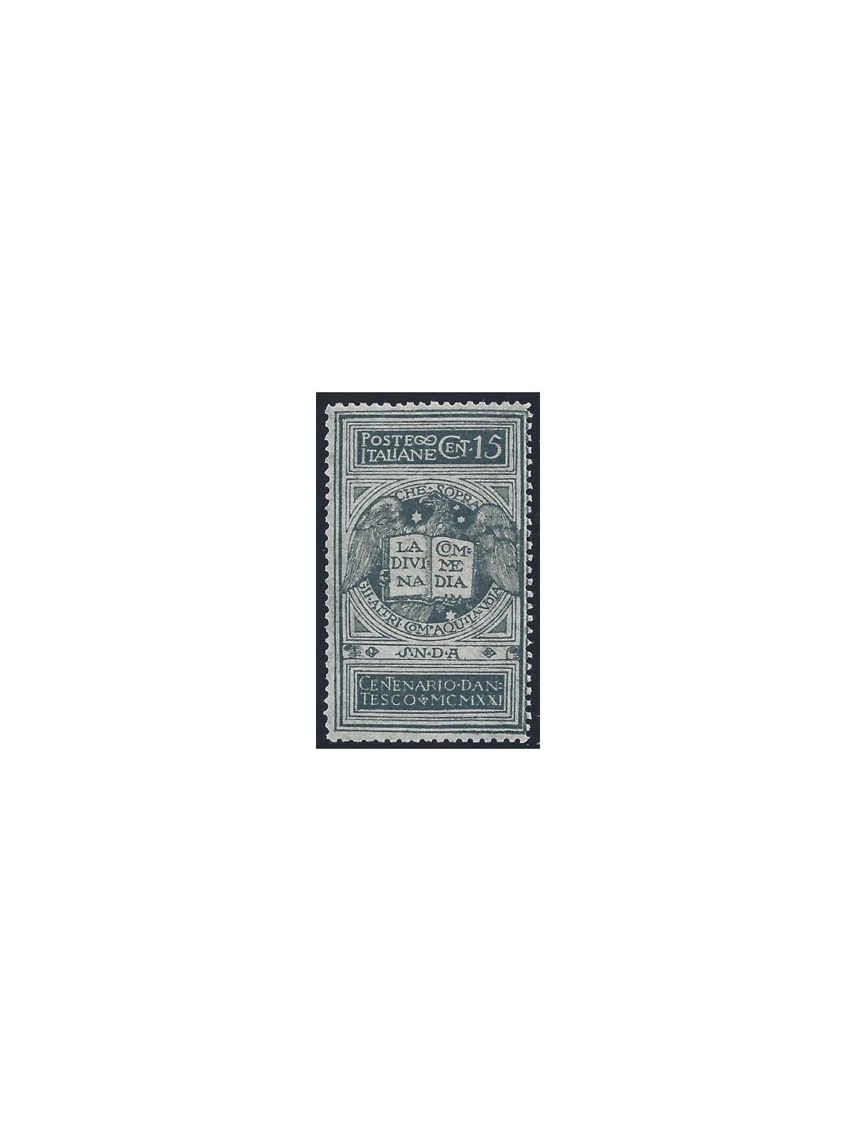ITALY KINGDOM 1921 Dante unissued 15c MH*