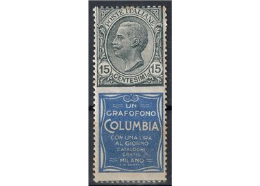 ITALIA REGNO 1924-25 Pubblicitari 15c (Columbia) MH*