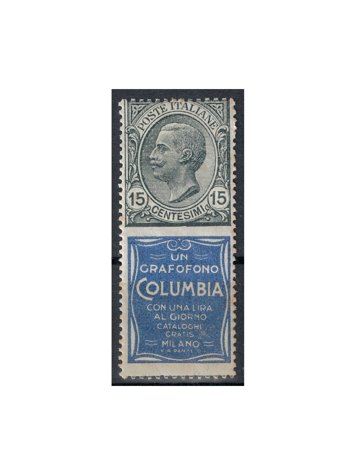 ITALIA REGNO 1924-25 Pubblicitari 15c (Columbia) MH*