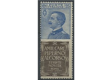 ITALY KINGDOM 1924-25 Advertising 25c (Piperno) MH*