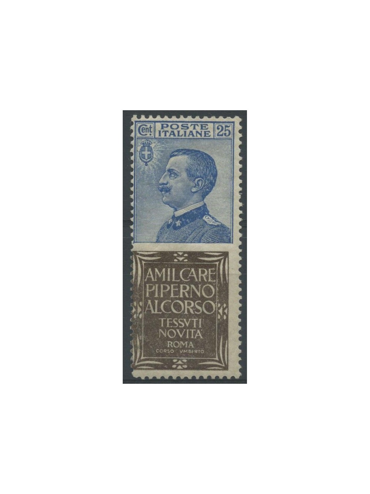 ITALIA REGNO 1924-25 Pubblicitari 25c (Piperno) MH*