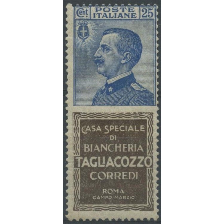 ITALIA REGNO 1924-25 Pubblicitari 25c (Tagliacozzo) MH*