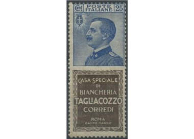 ITALIA REGNO 1924-25 Pubblicitari 25c (Tagliacozzo) MH*