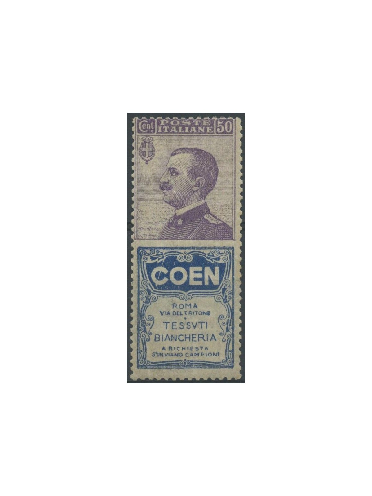 ITALY KINGDOM 1924-25 Advertising 50c (Coen) MH*