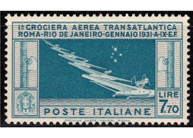ITALY KINGDOM 1930 Transatlantic Cruise MH*