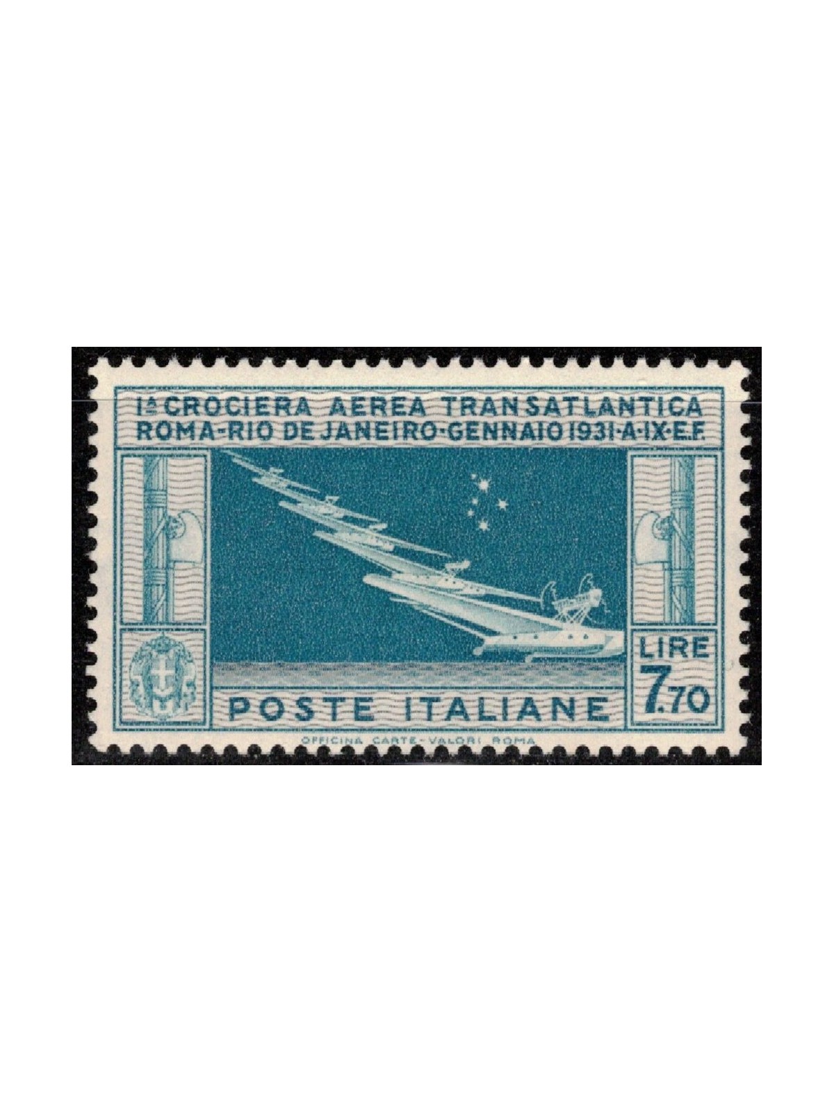 ITALY KINGDOM 1930 Transatlantic Cruise MH*