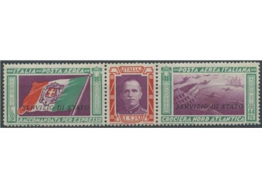 ITALY KINGDOM 1933 State Service MH* ©