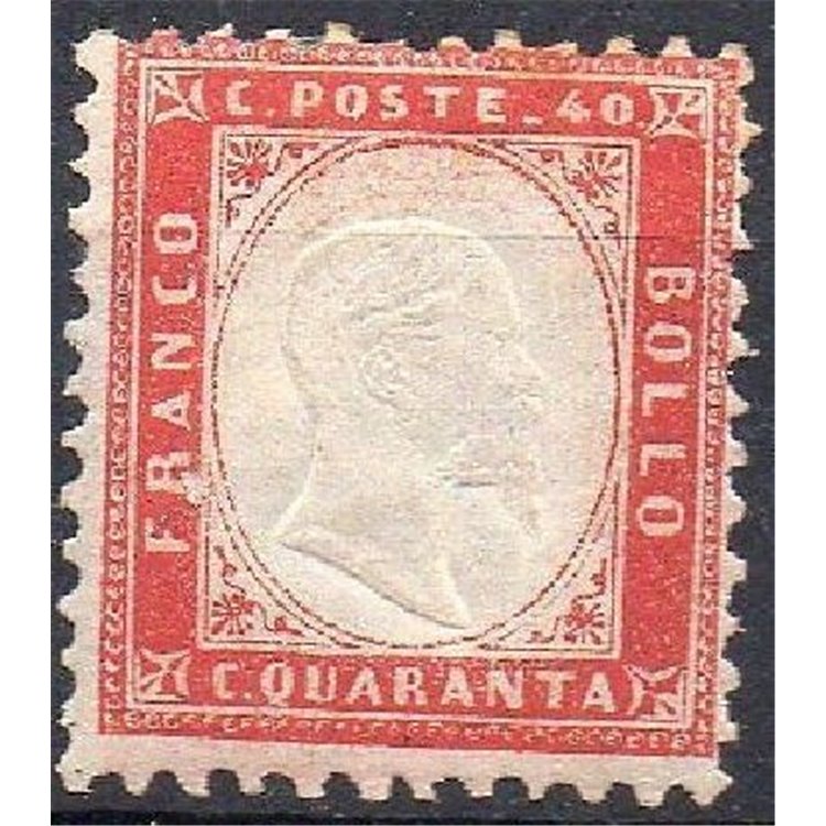 ITALY KINGDOM 1862 Vittorio Emanuele II 40c carmine MNH**
