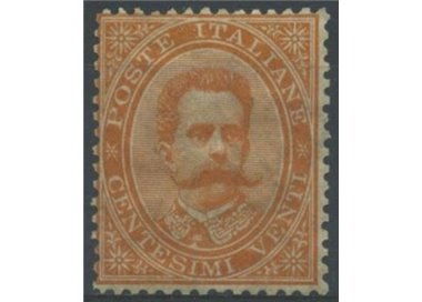 ITALIA REGNO 1879 Umberto I 20c arancio MNH**