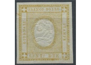 ITALY KINGDOM 1862 2c yellow MNH**
