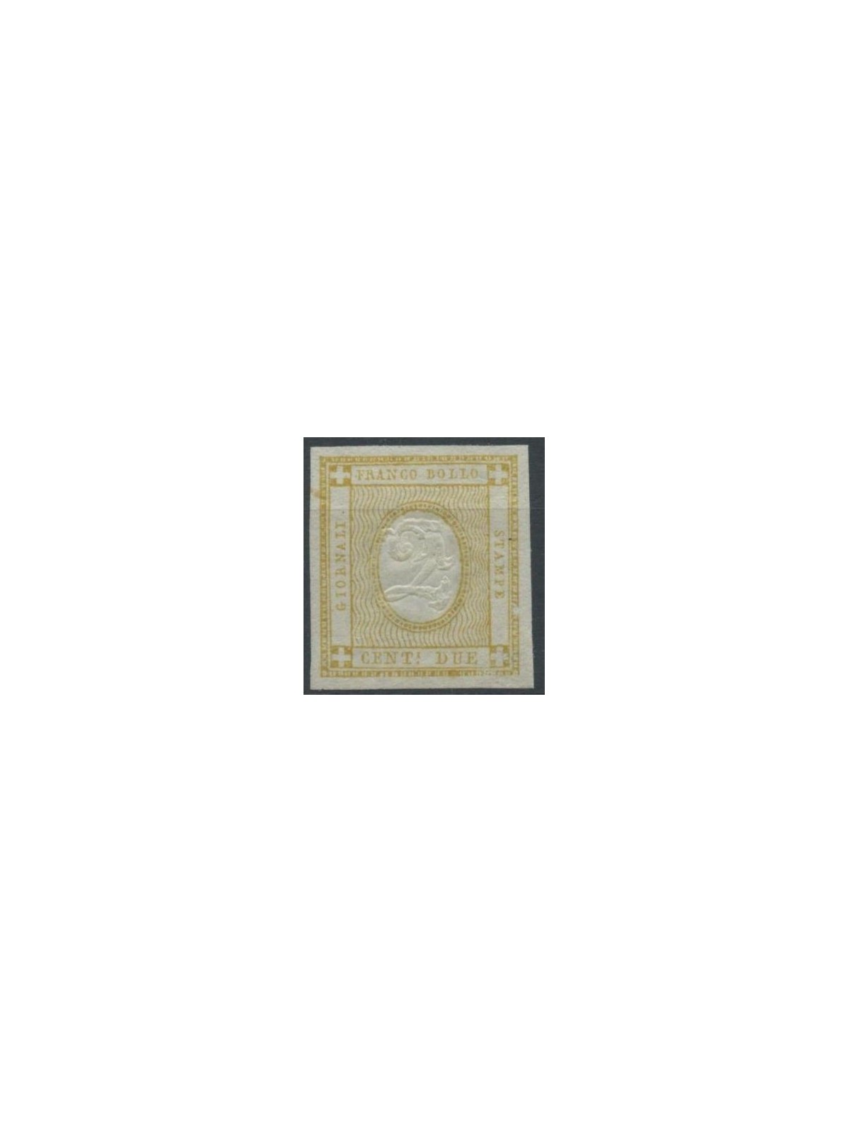 ITALY KINGDOM 1862 2c yellow MNH**
