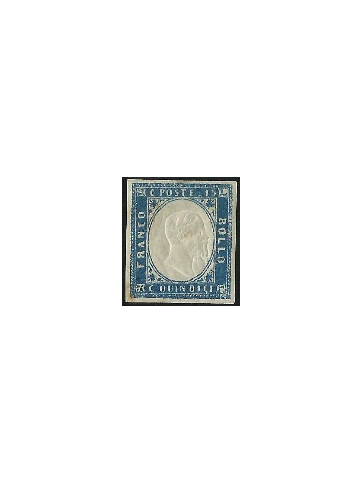 ITALY KINGDOM 1863 Matraire 15c blue MNH**