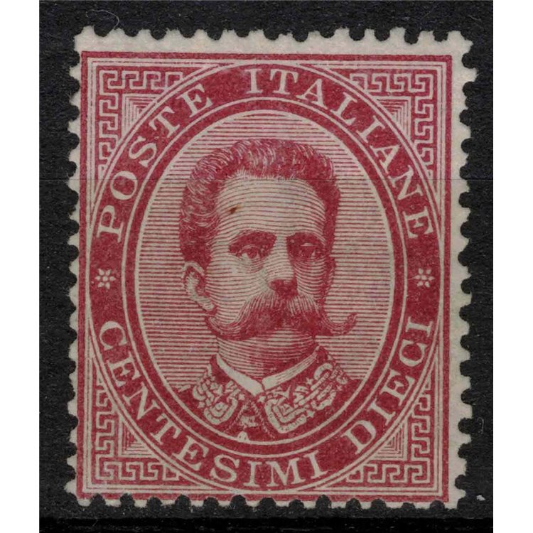 ITALIA REGNO 1879 Umberto I 10c carminio MNH** ©