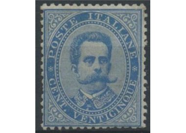 ITALY KINGDOM 1879 Umberto I 25c blue MNH**