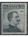 ITALY KINGDOM 1909 Michetti 15c black and grey MNH**