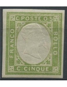 ITALY KINGDOM 1861 Matraire (5c green yellow) MNH**
