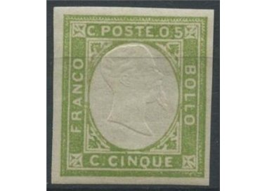 ITALY KINGDOM 1861 Matraire (5c green yellow) MNH**