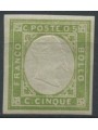 ITALIA REGNO 1861 Matraire (5c verde giallo) MNH**