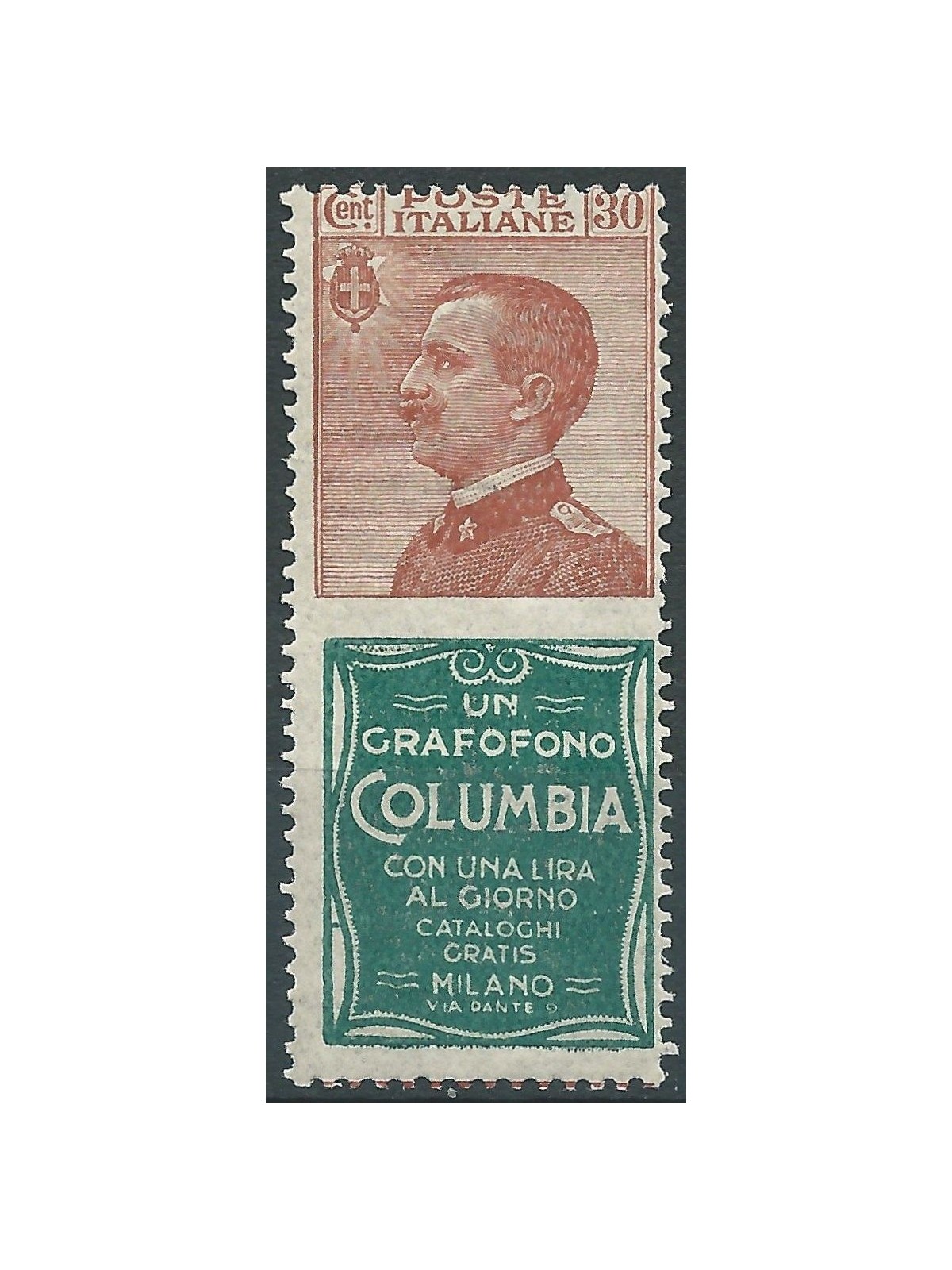 ITALY KINGDOM 1924-25 Advertising 30c (Columbia) MNH**