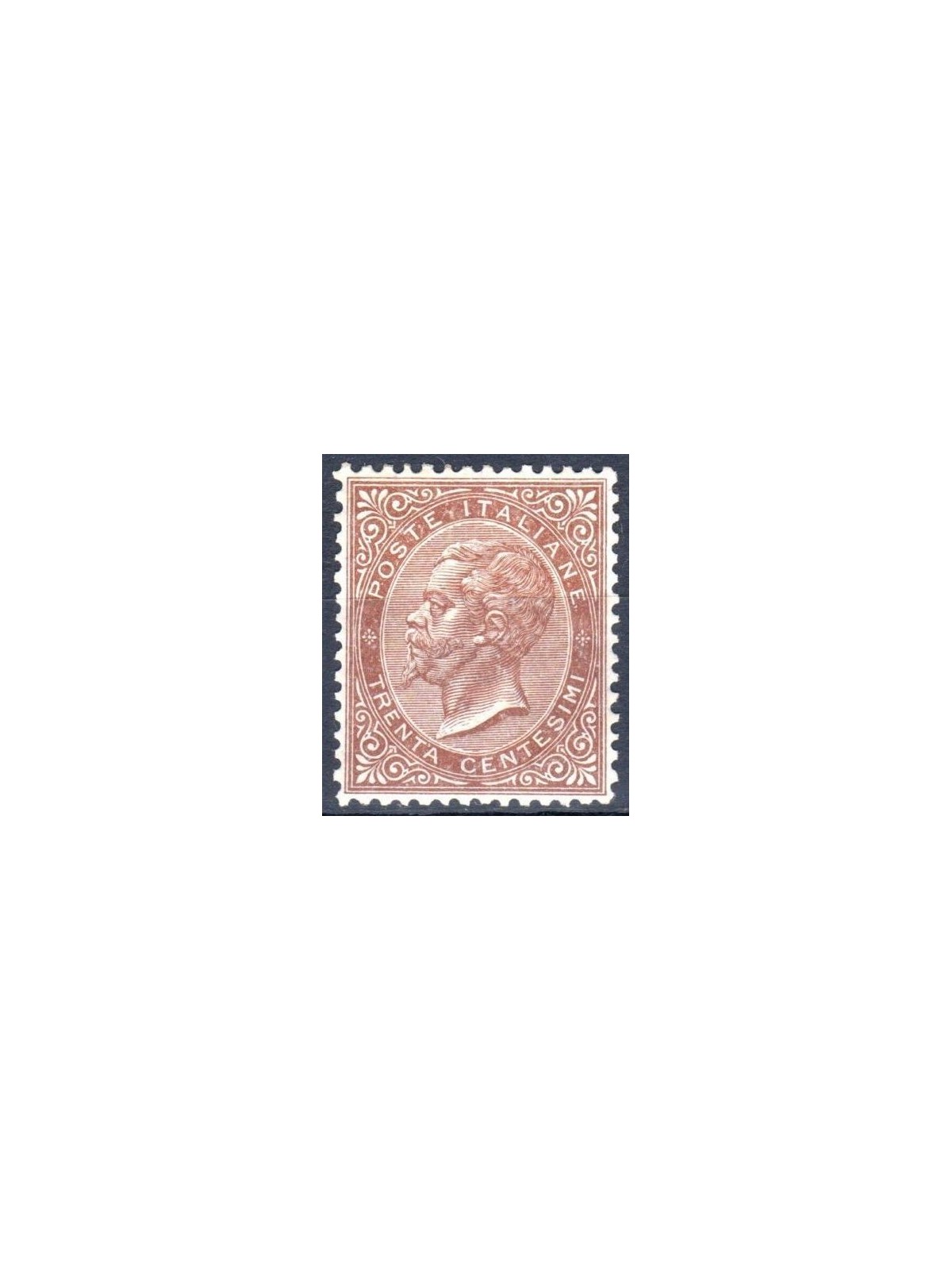 ITALY KINGDOM 1863 De La Rue 30c brown (London) MNH**