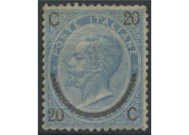 ITALY KINGDOM 1865 Provisional 20c on 15c 1st type MNH**