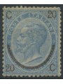 ITALIA REGNO 1865 Provvisorio 20c su 15c 1° tipo MNH**
