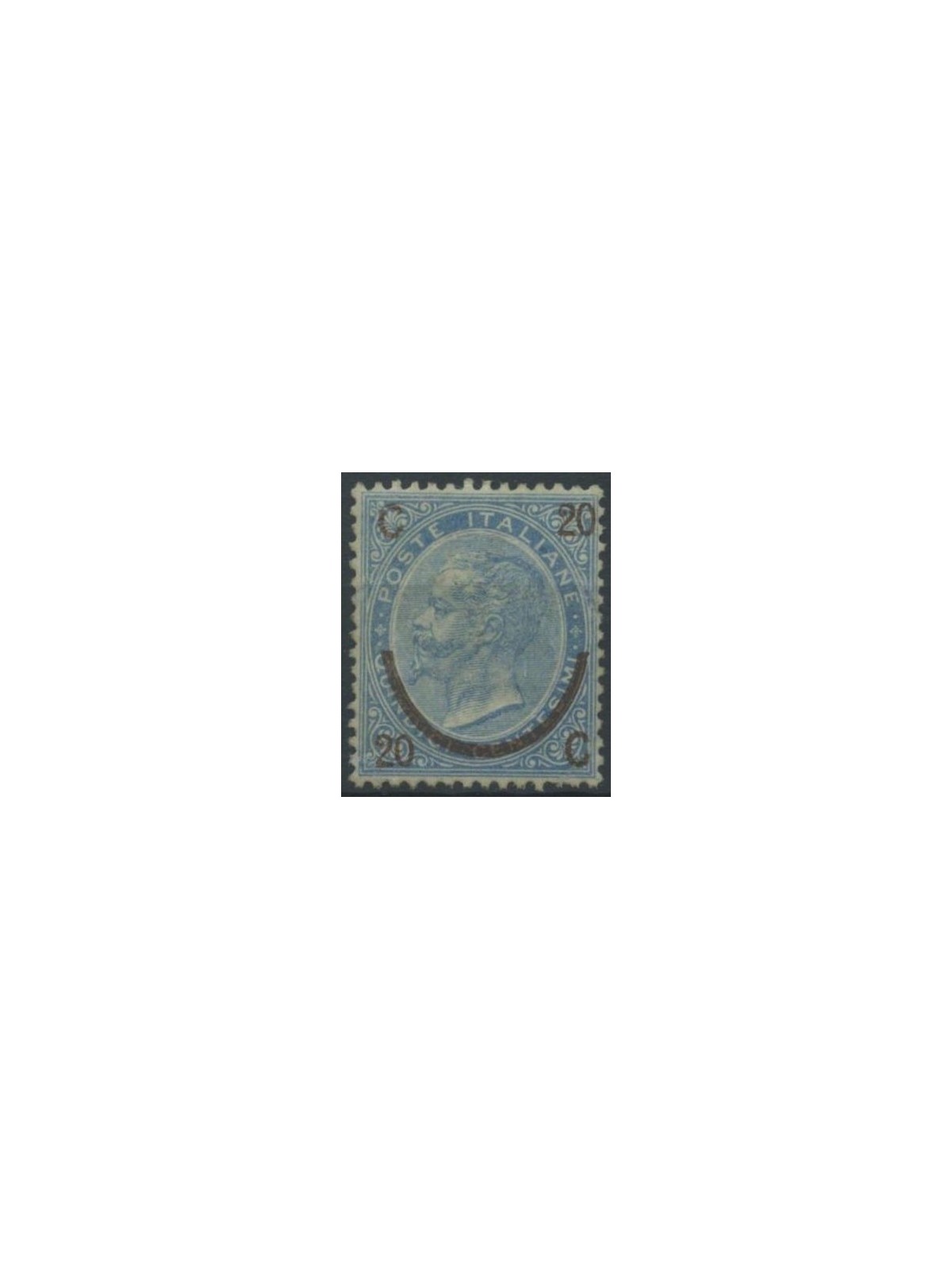 ITALIA REGNO 1865 Provvisorio 20c su 15c 2° tipo MNH**