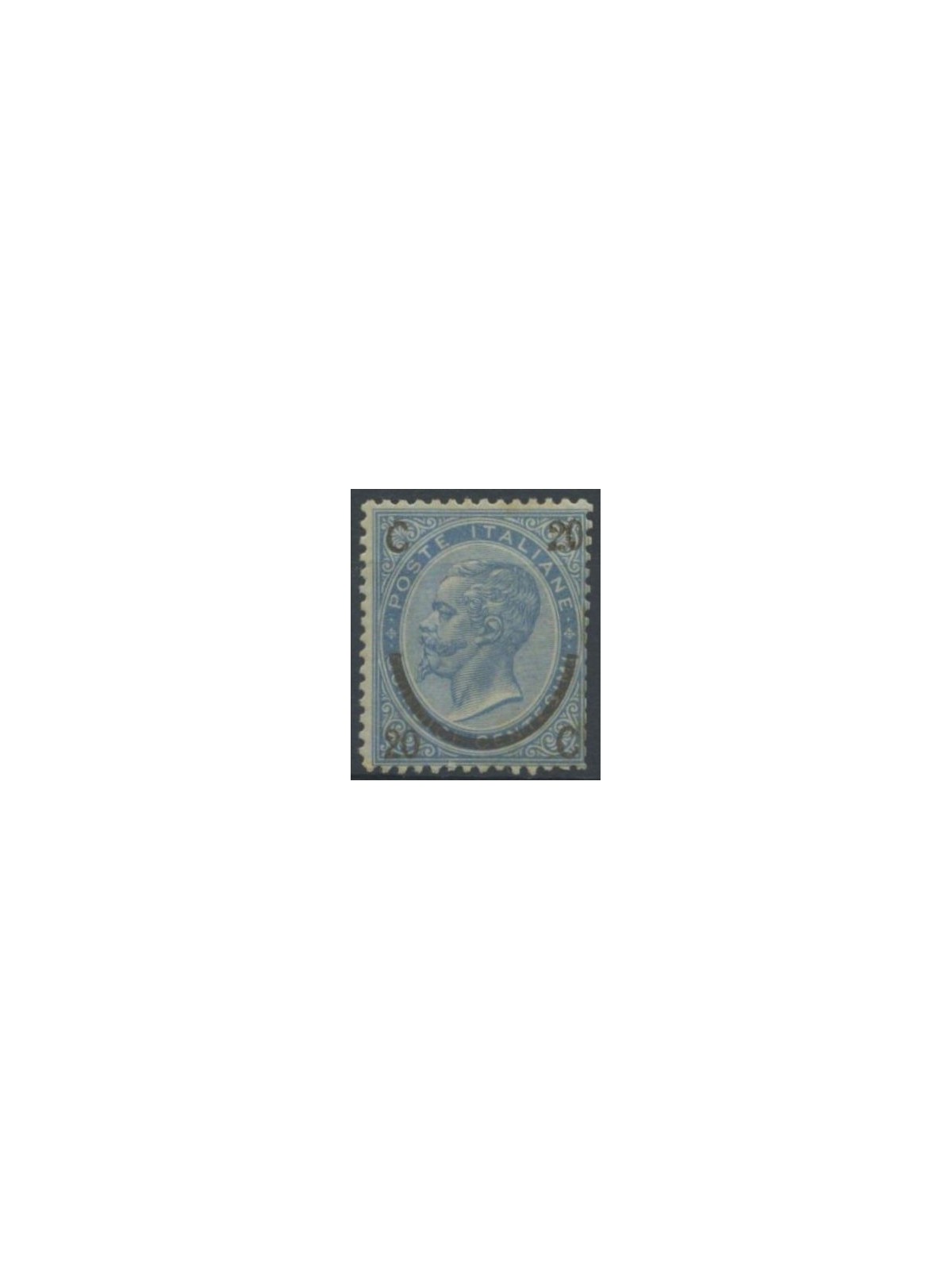 ITALY KINGDOM 1865 Provisional 20c on 15c 3rd type MNH**