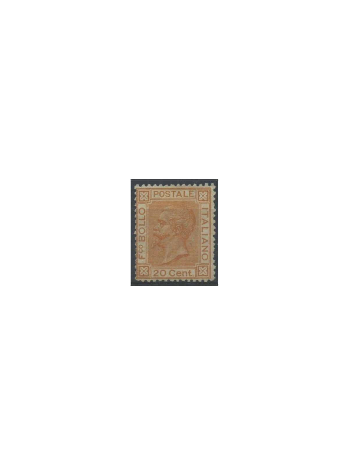 ITALY KINGDOM 1877 De La Rue 20c ochre MNH**