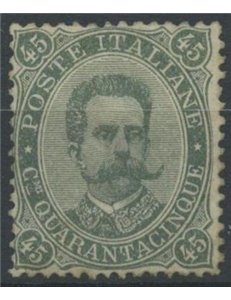 ITALY KINGDOM 1889 Umberto I 45c green grey MNH**