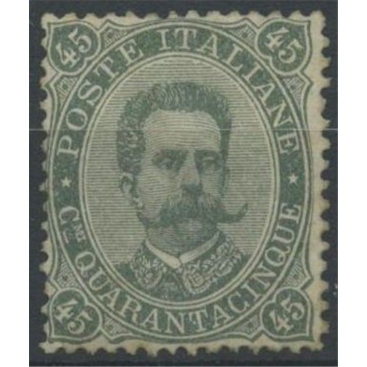 ITALY KINGDOM 1889 Umberto I 45c green grey MNH**