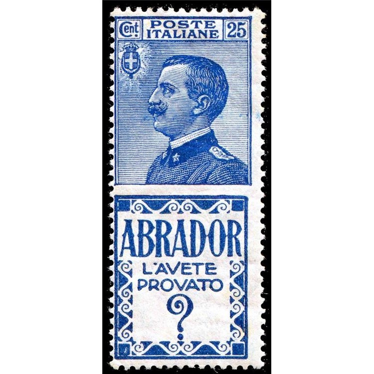 ITALY KINGDOM 1924-25 Advertising 25c (Abrador) MNH**