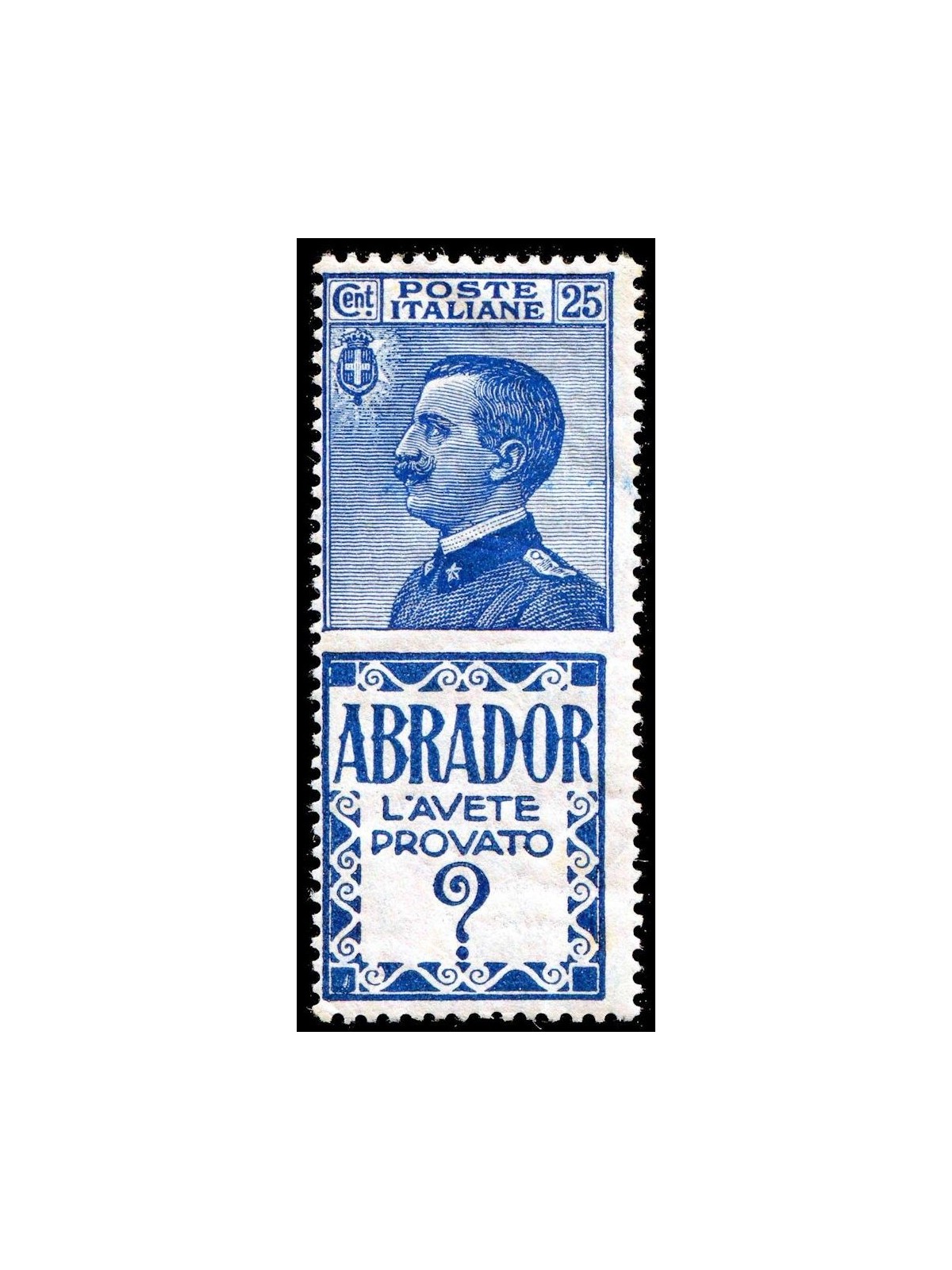 ITALY KINGDOM 1924-25 Advertising 25c (Abrador) MNH**