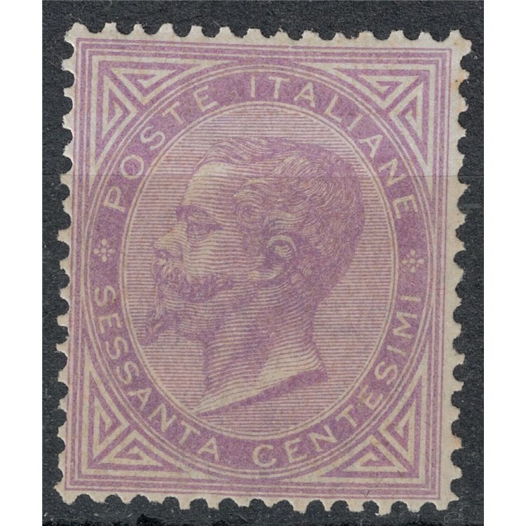 ITALY KINGDOM 1863 De La Rue 60c lilac (London) MNH**