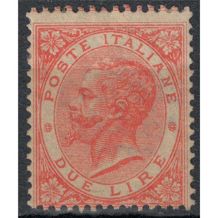 ITALY KINGDOM 1863 De La Rue 2£ vermilion (London) MNH**