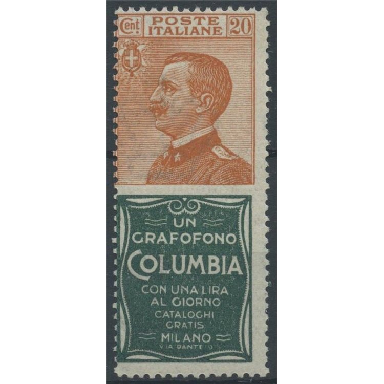 ITALY KINGDOM 1924-25 Advertising 20c (Columbia) MNH**
