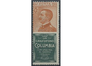 ITALY KINGDOM 1924-25 Advertising 20c (Columbia) MNH**